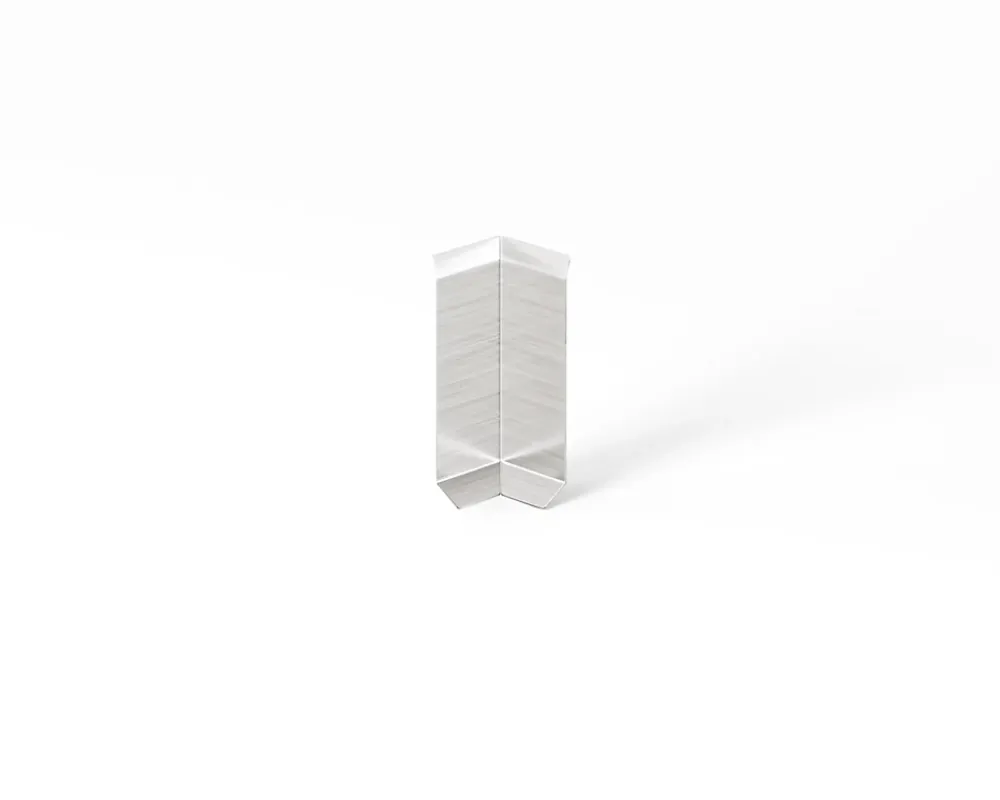 Ilcom Coin intérieur pour plinthe FLI Argent satiné - 30mm x 80 mm x 0,65 ep.- Moulure