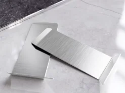 Ilcom Coin intérieur pour plinthe FLI Argent satiné - 30mm x 80 mm x 0,65 ep.- Moulure