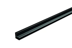Coin profilé de finition alu noir pour dalles PVC Dumawall L. 260 x l 15cm x H. 1.5 cm Ép 5 mm- Dalle Murale Pvc|Lambris Mural