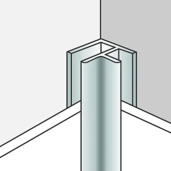 Coin profilé de finition alu noir pour dalles PVC Dumawall L. 260 x l 15cm x H. 1.5 cm Ép 5 mm- Dalle Murale Pvc|Lambris Mural