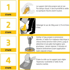 Sika Colle à carrelage extérieur Ceram Piscine 25 kg- Colle Carrelage Sol