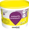 Weber Colle allégée pour carrelage spéciale salle de bain .FIX PREMIUM ² (D2 ET) - Le Seau de 5 Kg - BLANC- Joint Carrelage Sol