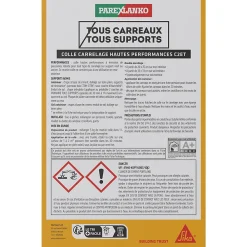 Parexlanko Colle carrelage blanche hautes performances 5 kg- Colle Carrelage Mural