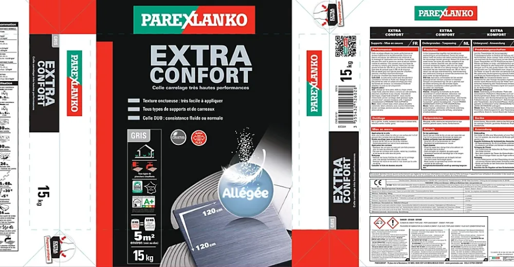 Parexlanko Colle Carrelage Sol|Colle Carrelage Mural<Colle carrelage Extra confort Allégée 15 kg