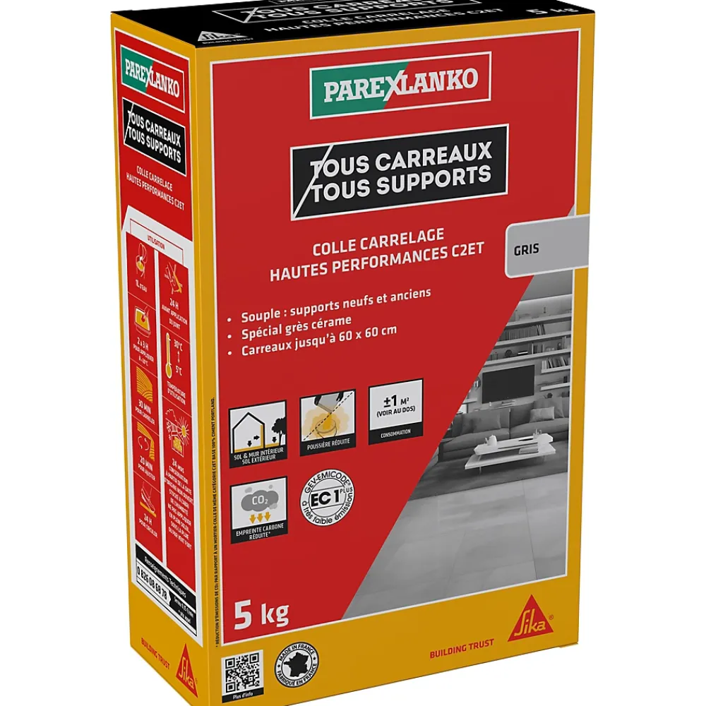 Parexlanko Colle Carrelage Mural<Colle carrelage grise hautes performances 5 kg