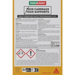Parexlanko Colle Carrelage Mural<Colle carrelage grise hautes performances 5 kg