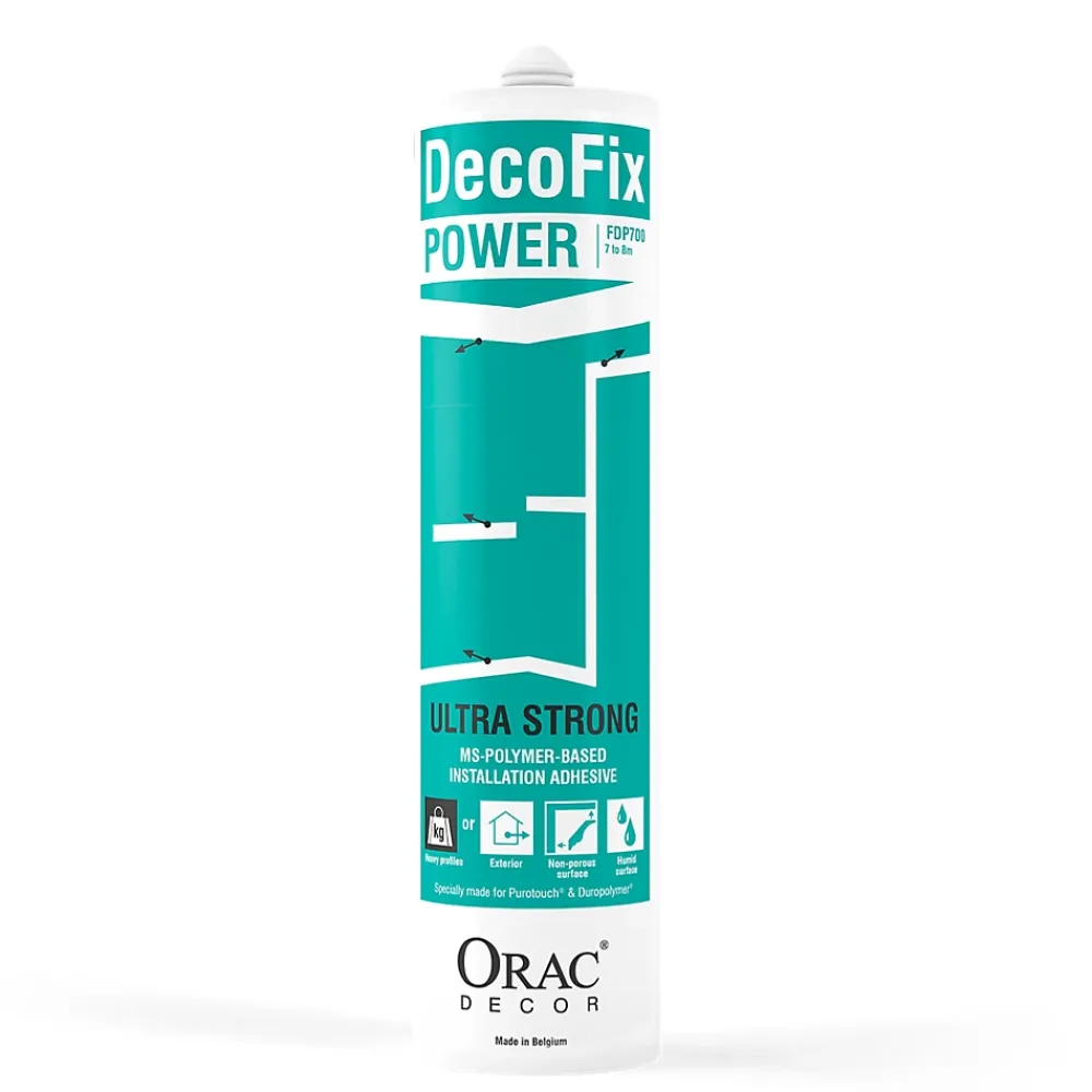 Colle Decofix Power FDP700 Orac Decor - Fixation ultra fort panneau, corniche, moulures, plinthes - 290ml A l'unité- Panneau Mural Décoratif