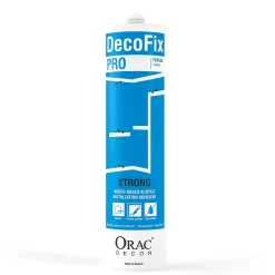 Colle Decofix Pro FDP500 Orac Decor - fixation corniches, moulure, plinthes - 290 ml Carton complet- Panneau Mural Décoratif