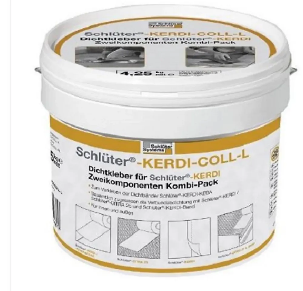 Schluter Sous-Couche Parquet Et Stratifié|Sous-Couche Sol Pvc<Colle d'étanchéité bi-composant pour raccords et joints singuliers-KERDI-COLL-L - Seau de 1,85 kg