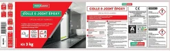 Parexlanko Colle et joint Epoxy spécial pièces humides Blanc 3 kg- Colle Carrelage Sol|Colle Carrelage Mural