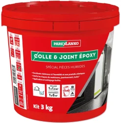 Parexlanko Colle et joint époxy noir spécial pièces humides 3 kg- Colle Carrelage Sol