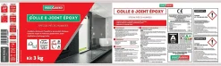 Parexlanko Colle et joint époxy noir spécial pièces humides 3 kg- Colle Carrelage Sol