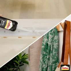 Pattex Colle Parquet<Colle fixation bois plinthes cartouche 380g