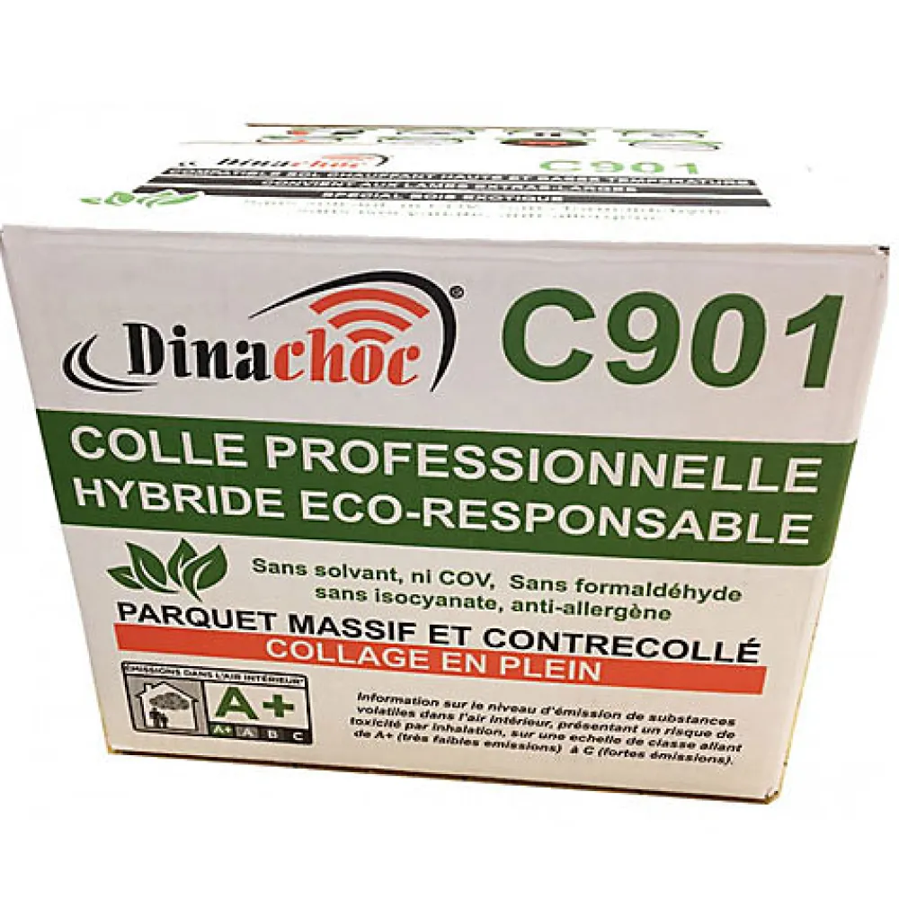 Dinachoc Colle professionnelle hybride Sans COV pour parquet C901 - 15Kg- Colle Parquet