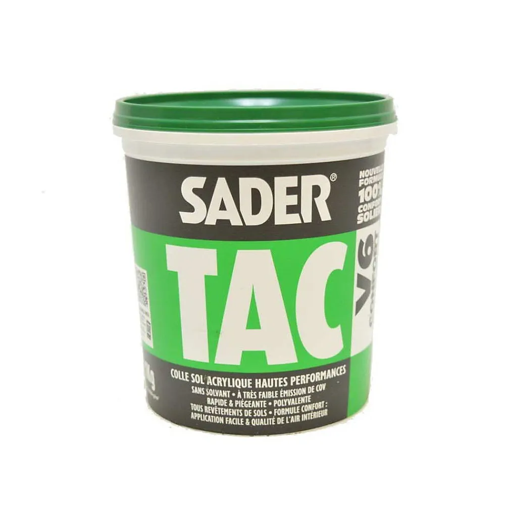 Sader Colle TAC V6 pour sols Accessoire Moquette 6 kg- Colle Parquet