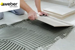 Weber Saint-Gobain Colle tous carreaux neufs et réno gris Weber 25kg- Colle Carrelage Sol|Colle Carrelage Mural