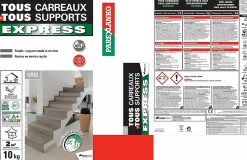 Parexlanko Colle tous carreaux tous supports Express 10 kg- Colle Carrelage Sol|Colle Carrelage Mural