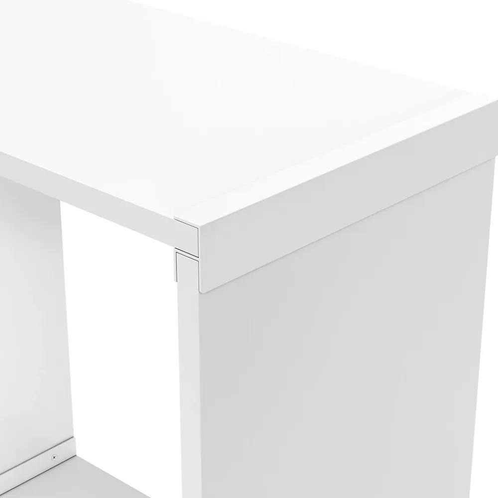 GoodHome Tablette Bois Et Mélaminé<Connecteur angle marlow blanc 300 mm