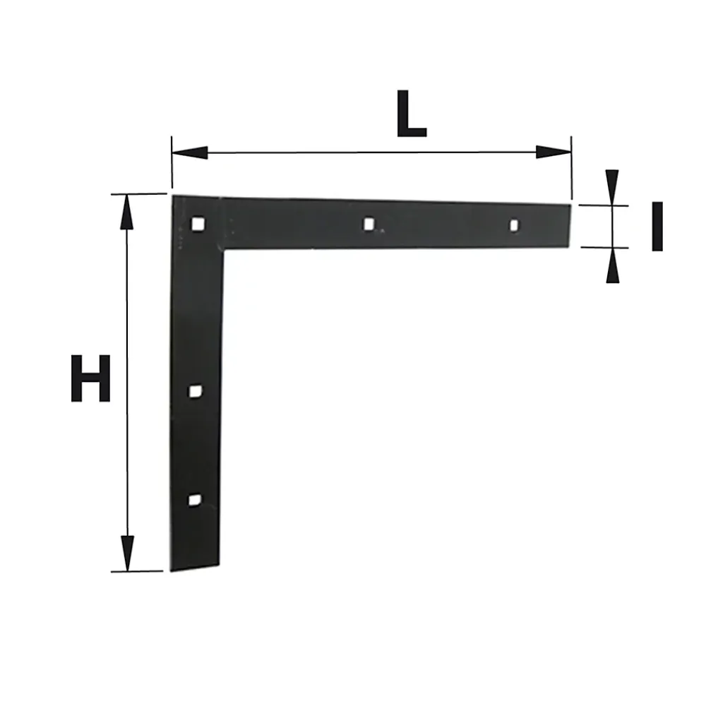 Afbat - Tb Industrie Sas Contre équerre pour volets battants acier noir Afbat L.300 x l.35 H.250 mm- Accesoire Pour Volet