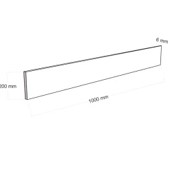 Fortia Contremarche chêne 20 x 100 cm vendue par 2- Accessoire D'Escalier