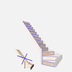 Kordo Accessoire D'Escalier<Contremarches pour escalier quart-tournant gauche, Nostra