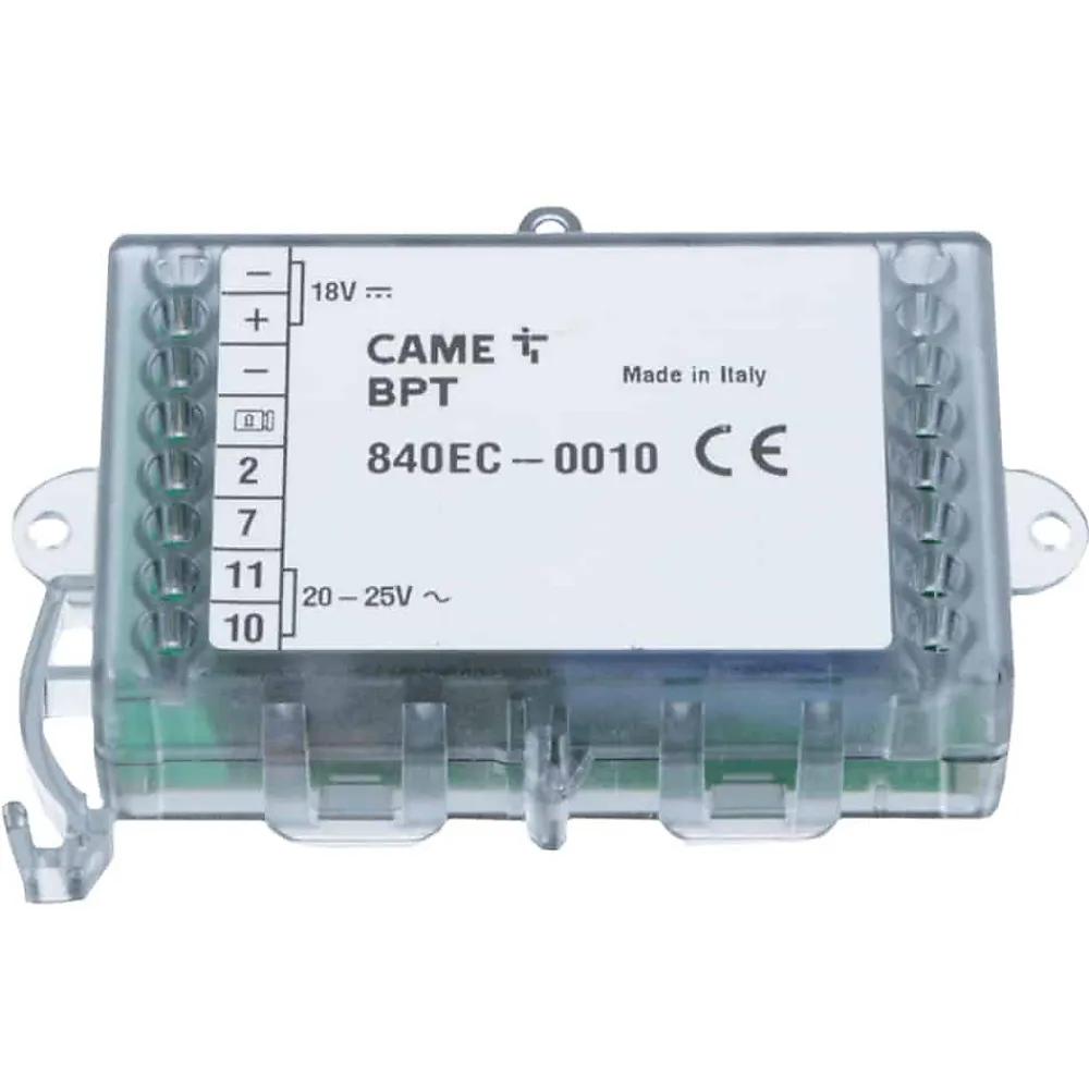 Came Convertisseur de tension 24 V (AC) - 18 V (DC) (Réf : 840EC-0010) pour motorisation- Accessoire Pour Porte De Garage