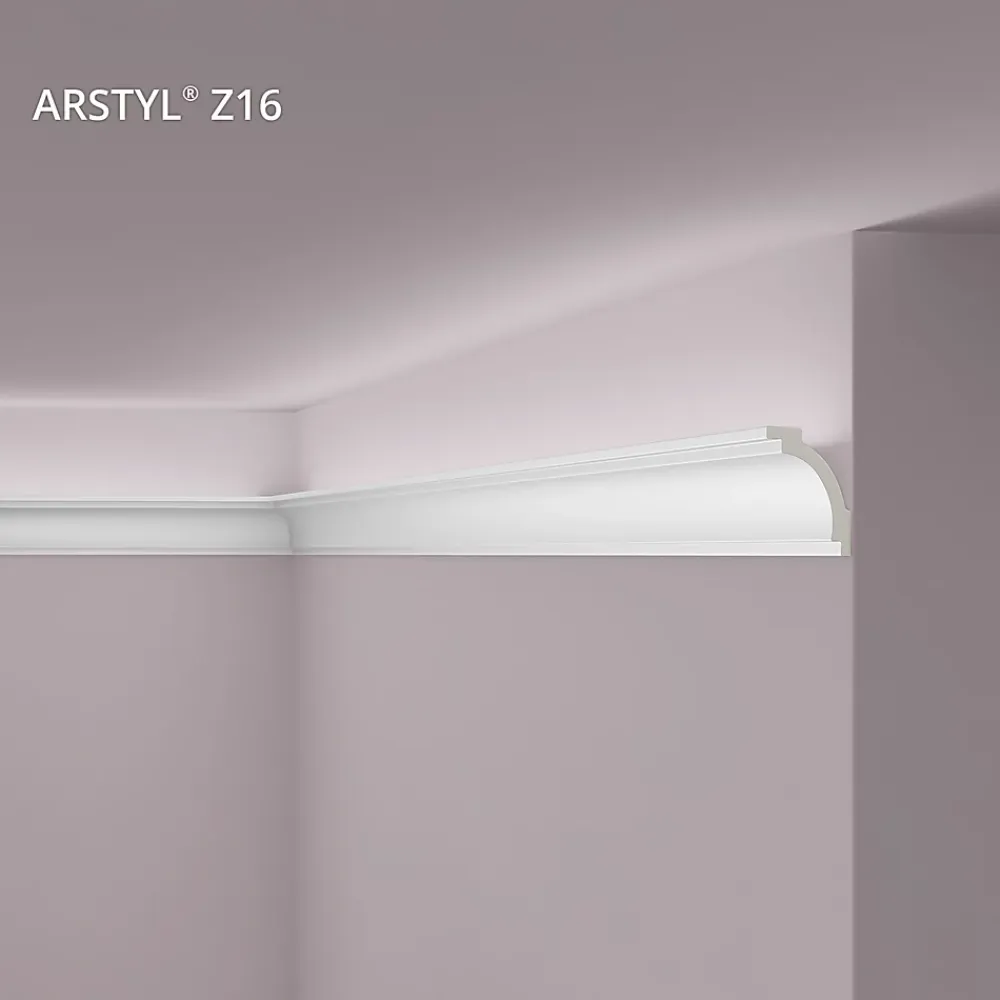 Noel & Marquet Moulure Et Rosace De Plafond<Corniche NMC ARSTYL Z16 Moulure décorative Corniche de plafond Éclairage indirect