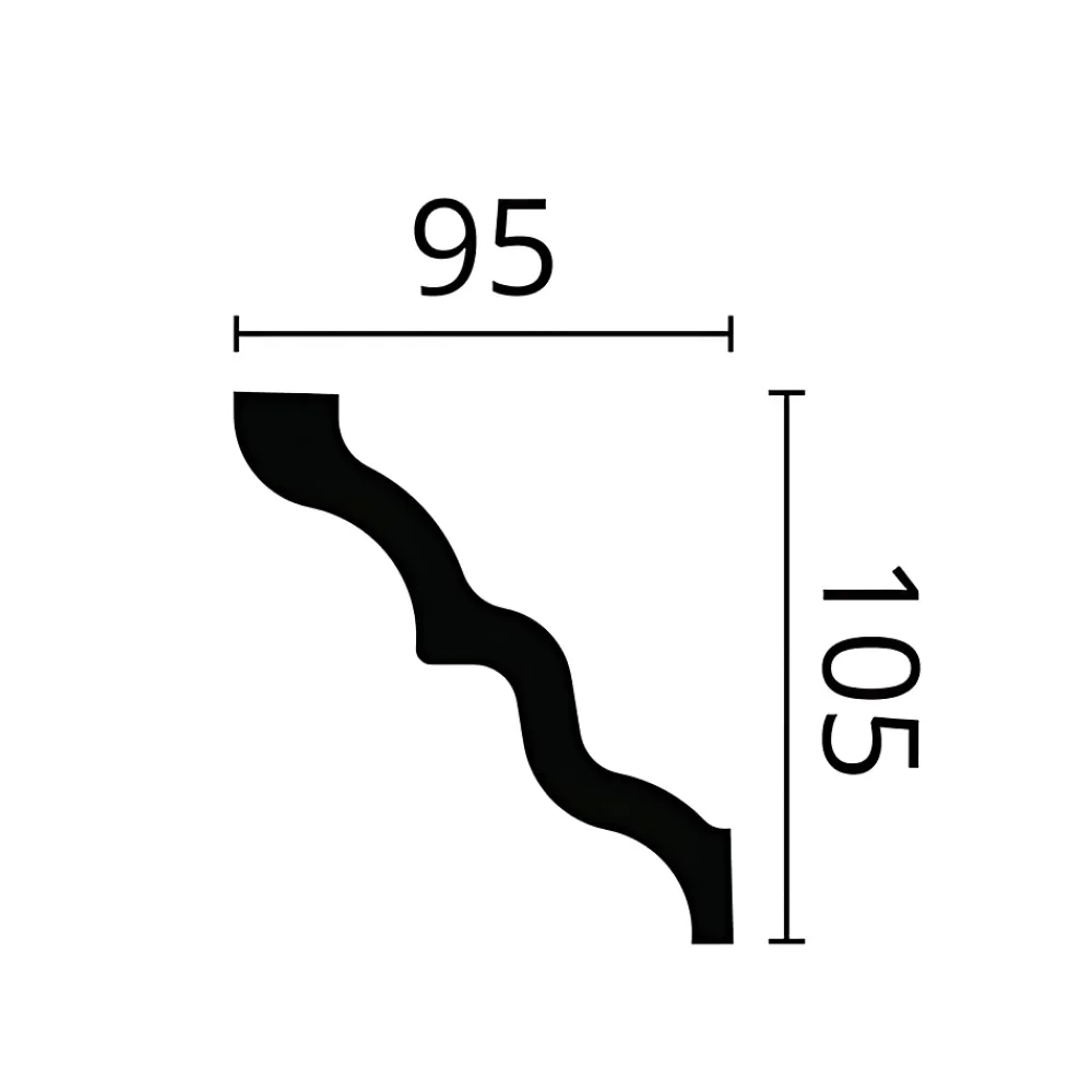 Noel & Marquet Corniche NMC NOMASTYL SM Moulure décorative Corniche de plafond- Moulure Et Rosace De Plafond