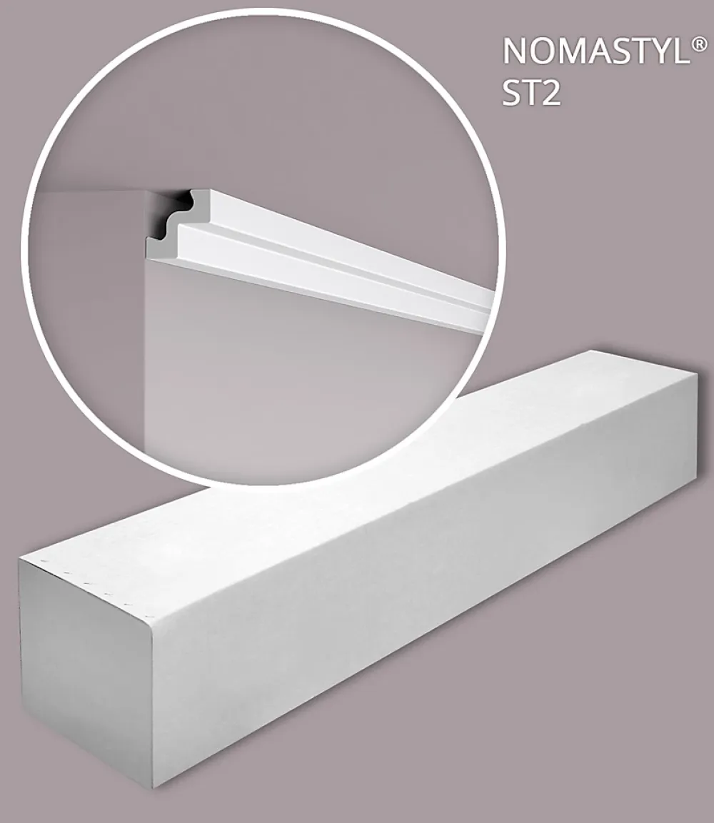 Noel & Marquet Corniche NMC ST2-box NOMASTYL 1 carton 68 pièces Moulure décorative- Moulure Et Rosace De Plafond