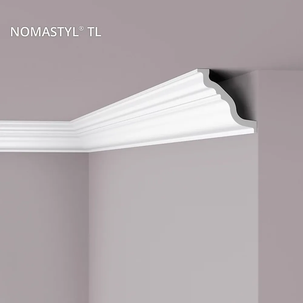 Noel & Marquet Corniche NMC TL-box-10 NOMASTYL 1 carton 10 pièces Moulure décorative- Moulure Et Rosace De Plafond