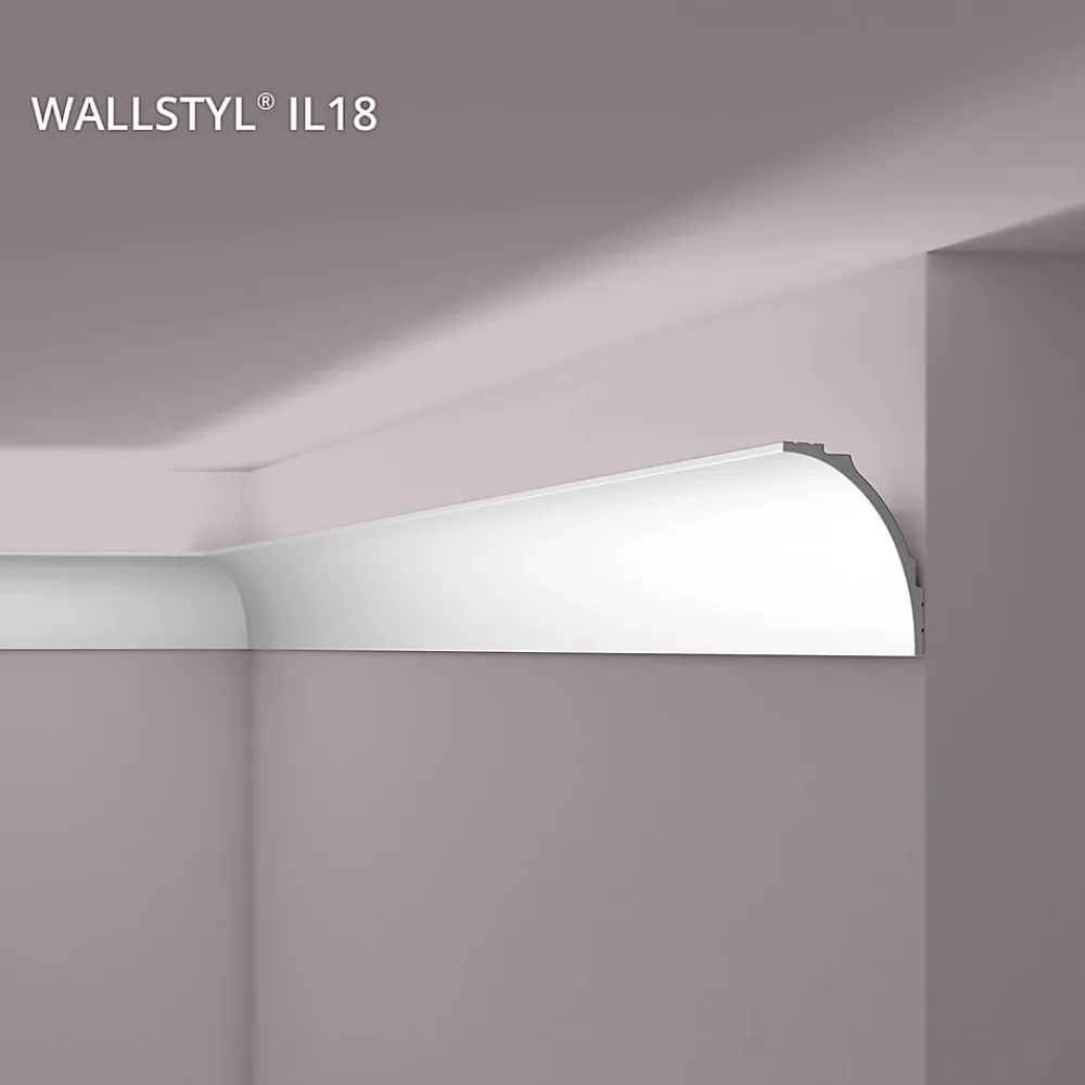 Noel & Marquet Moulure Et Rosace De Plafond<Corniche NMC WALLSTYL IL18 Moulure décorative Moulure en stuc Éclairage indirect