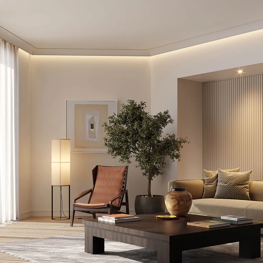 Noel & Marquet Moulure Et Rosace De Plafond<Corniche NMC WALLSTYL IL18 Moulure décorative Moulure en stuc Éclairage indirect
