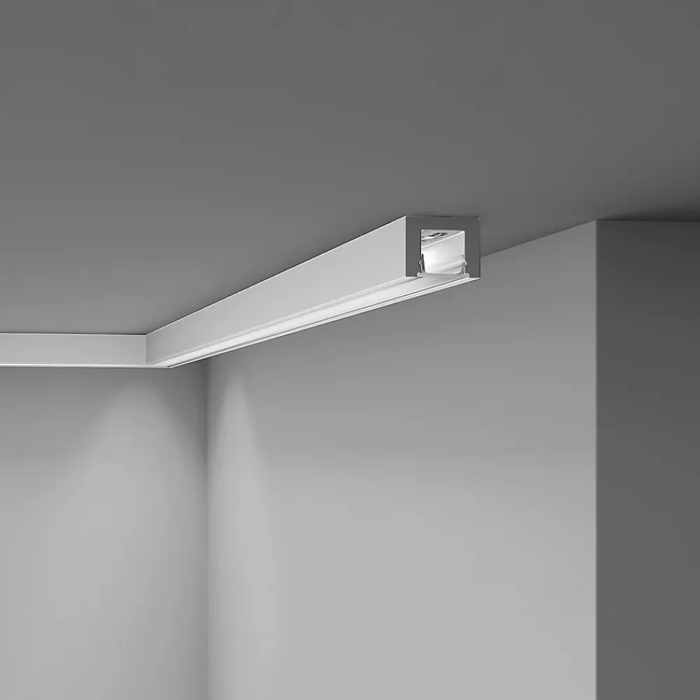 Noel & Marquet Corniche NMC WALLSTYL IL12 Moulure décorative Corniche de plafond Éclairage indirect- Moulure Et Rosace De Plafond