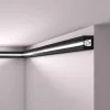 Noel & Marquet Corniche NMC WALLSTYL IL12 BLACK Moulure décorative Cimaise Éclairage indirect- Moulure Et Rosace De Plafond