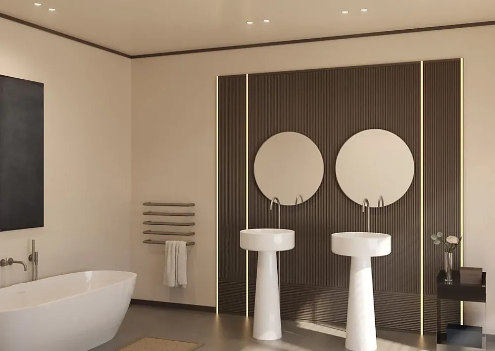 Noel & Marquet Corniche NMC WALLSTYL IL12 BLACK Moulure décorative Cimaise Éclairage indirect- Moulure Et Rosace De Plafond