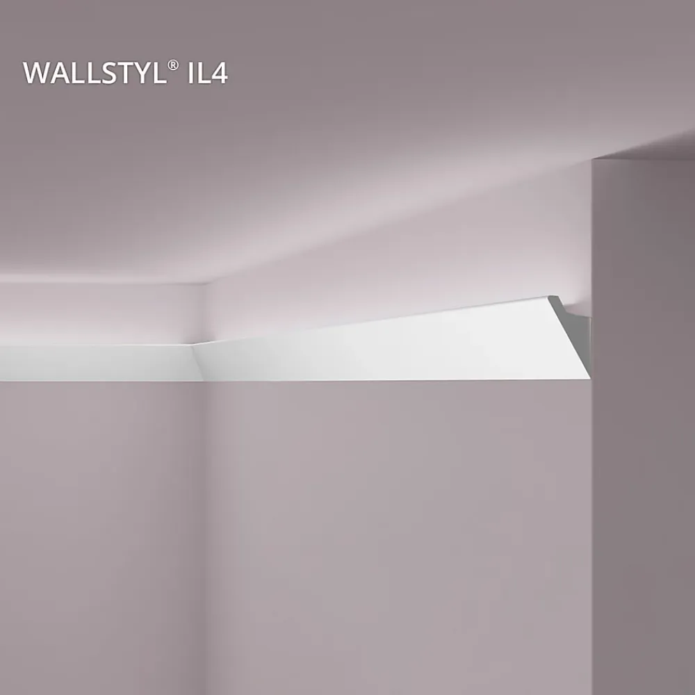 Noel & Marquet Corniche NMC WALLSTYL IL4 Moulure décorative Corniche de plafond Éclairage indirect- Moulure Et Rosace De Plafond
