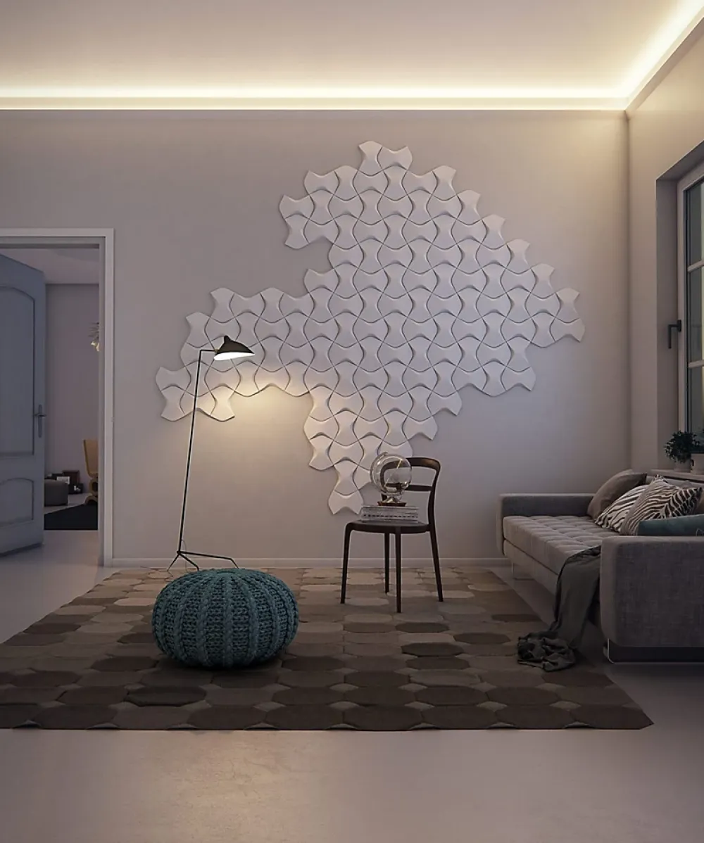 Noel & Marquet Corniche NMC WALLSTYL IL4 Moulure décorative Corniche de plafond Éclairage indirect- Moulure Et Rosace De Plafond