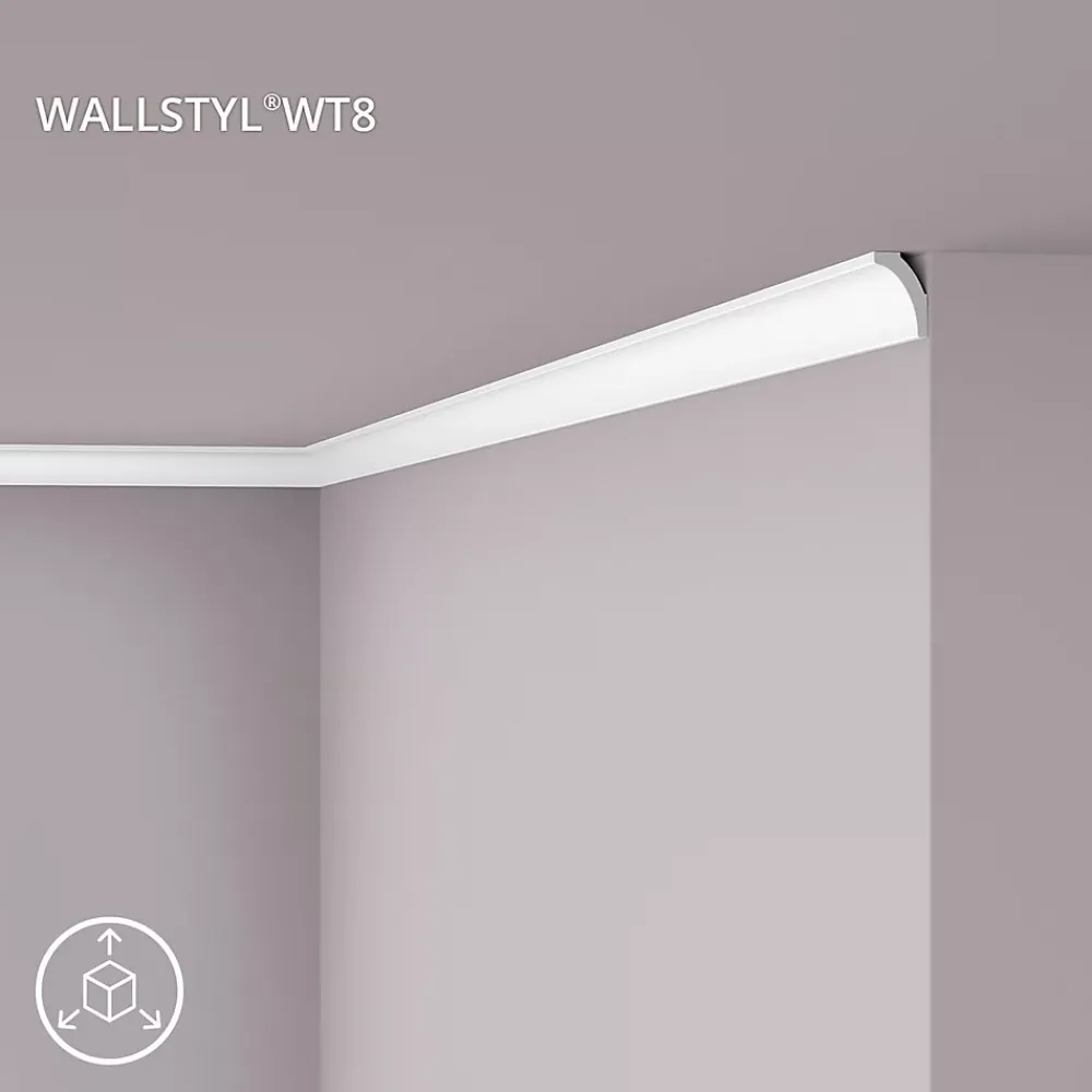 Noel & Marquet Moulure Et Rosace De Plafond<Corniche NMC WALLSTYL WT8 Moulure décorative Plinthe