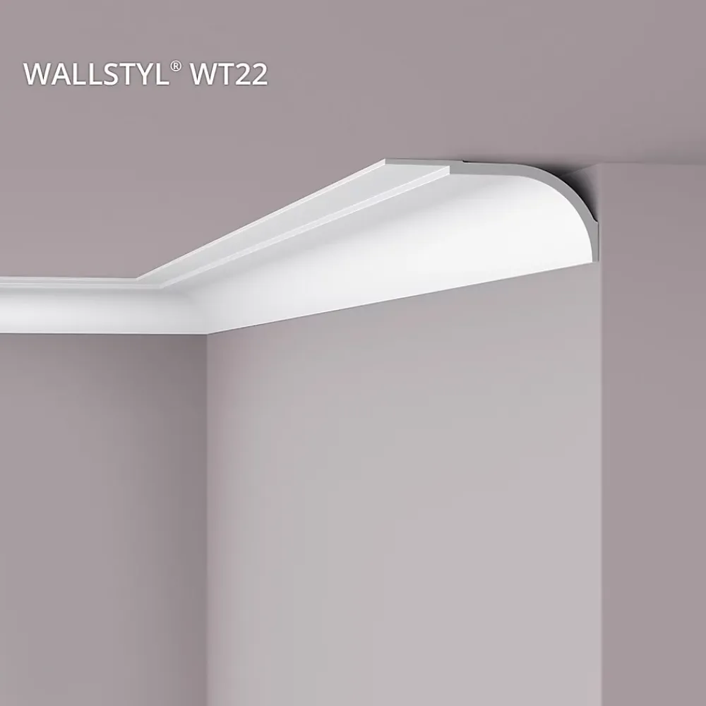 Noel & Marquet Moulure Et Rosace De Plafond<Corniche NMC WALLSTYL WT22 Moulure décorative Corniche de plafond