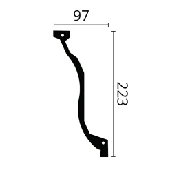 Noel & Marquet Moulure Et Rosace De Plafond<Corniche NMC Z7-box ARSTYL 1 carton 6 pièces Moulure décorative