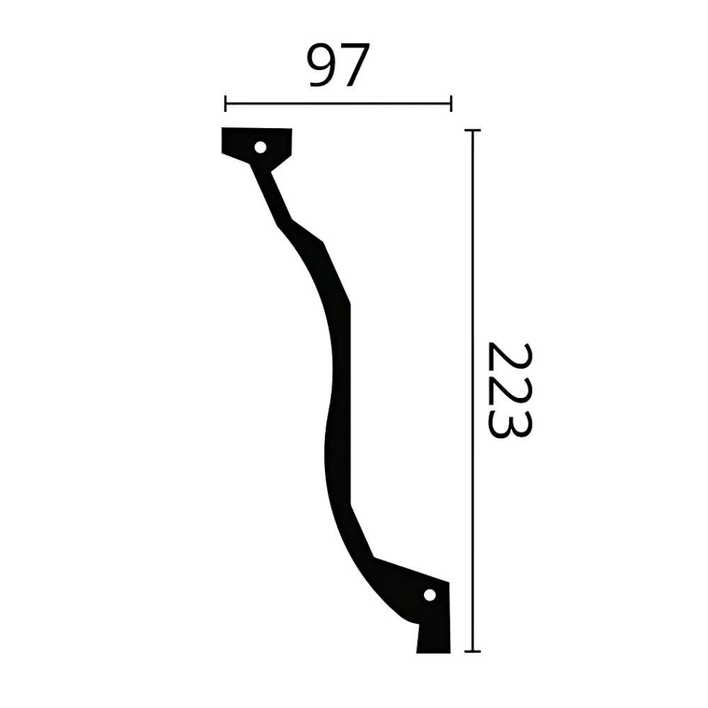 Noel & Marquet Moulure Et Rosace De Plafond<Corniche NMC Z7-box ARSTYL 1 carton 6 pièces Moulure décorative