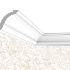 Cimaises Et Plus Corniche plafond C05 - 7x7x200cm (h x p x L) - moulure décorative polyuréthane- Moulure Et Rosace De Plafond