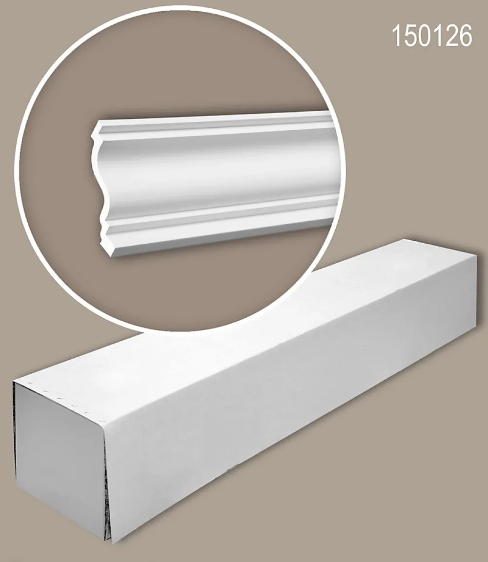 Profhome Moulure Et Rosace De Plafond<Corniche 150126 1 carton 8 pièces Moulure décorative