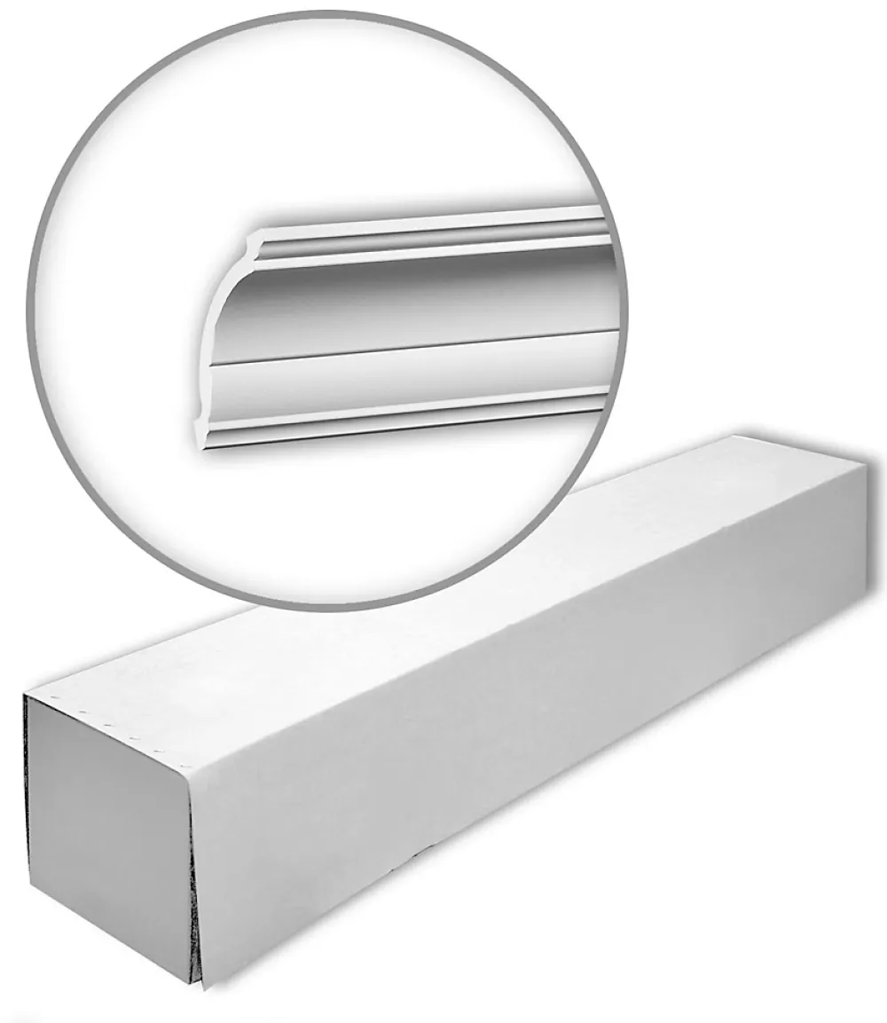Profhome Corniche 650101 1 carton 14 pièces Moulure décorative- Moulure Et Rosace De Plafond