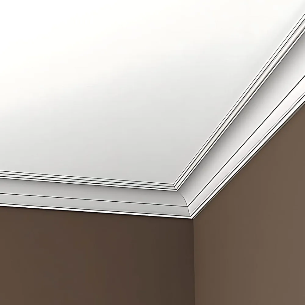 Profhome Corniche 650101 1 carton 14 pièces Moulure décorative- Moulure Et Rosace De Plafond