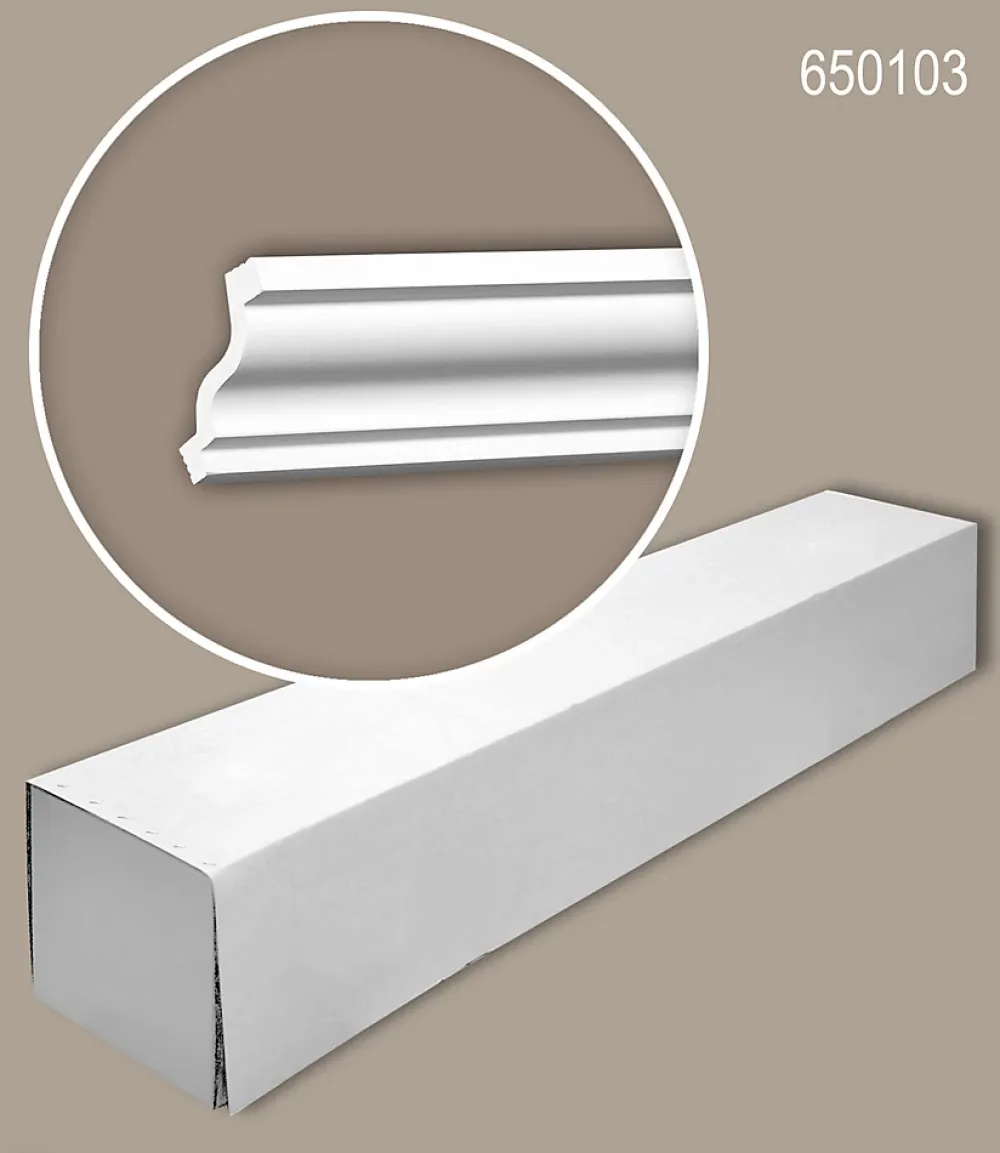 Profhome Moulure Et Rosace De Plafond<Corniche 650103 1 carton 16 pièces Moulure décorative