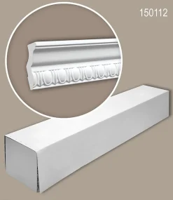 Profhome Corniche 150112 1 carton 16 pièces Moulure décorative- Moulure Et Rosace De Plafond