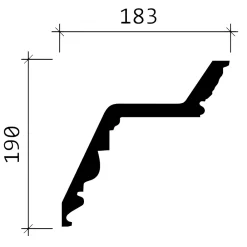 Profhome Corniche 150137 Moulure décorative- Moulure Et Rosace De Plafond