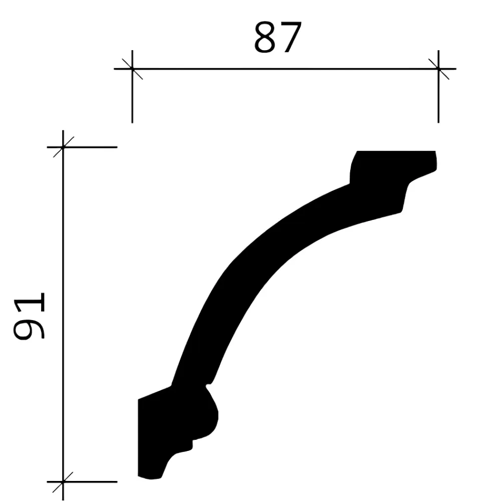 Profhome Corniche 150125 Moulure décorative- Moulure Et Rosace De Plafond