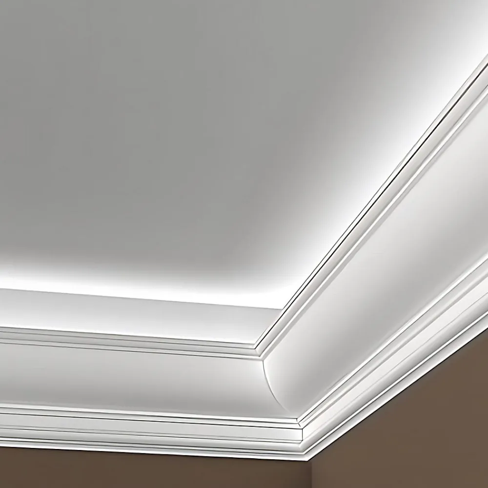 Profhome Corniche 150209 Moulure décorative Éclairage indirect- Moulure Et Rosace De Plafond